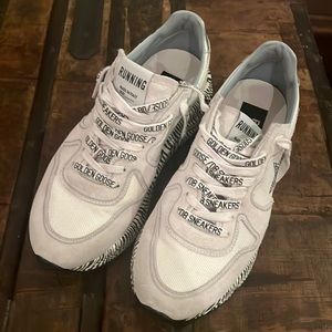 GOLDEN GOOSE RUNNING ZEBRA SNEAKS SIZE 38/8 womens in EXCELLENT CONDITION